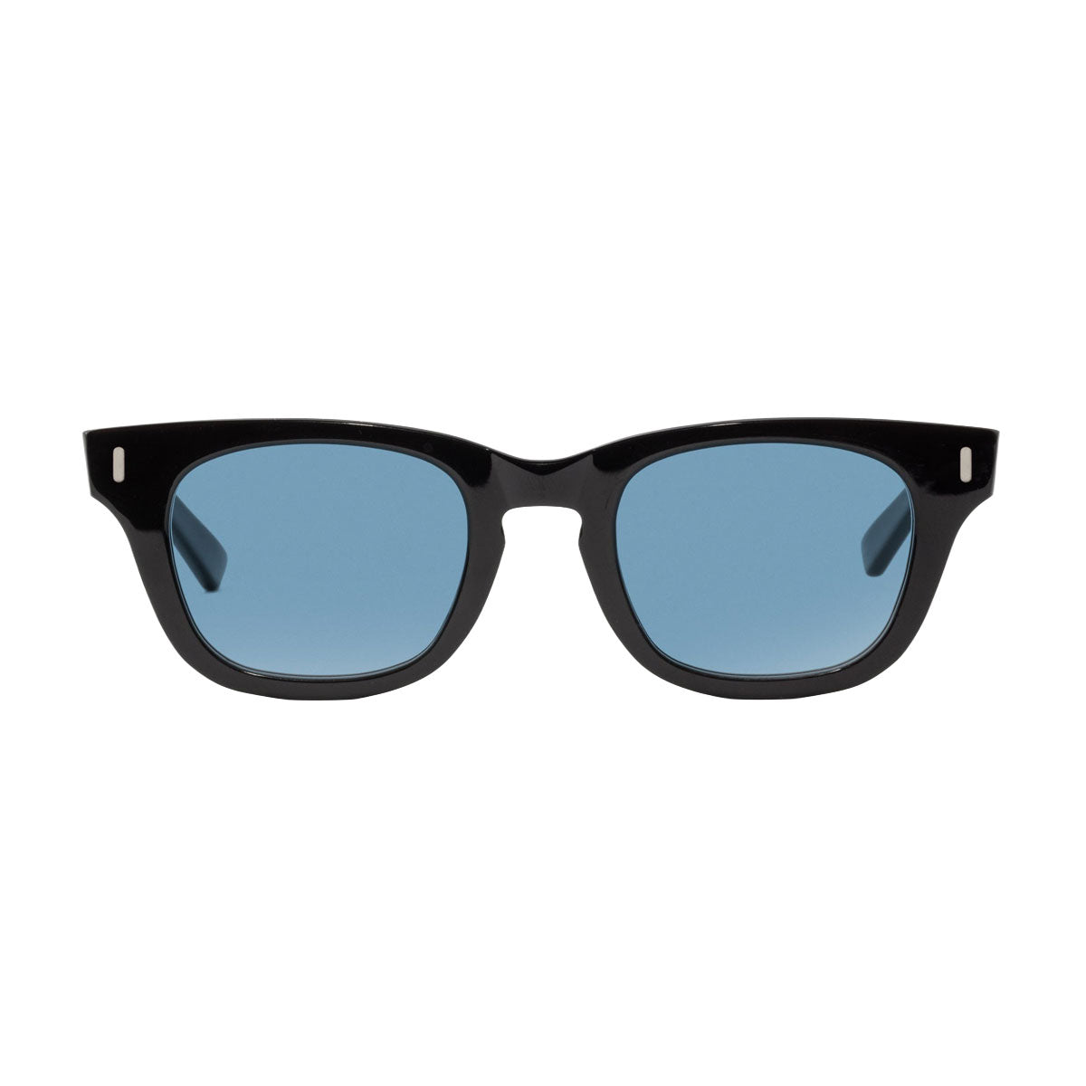 Decade Earl 50s Sunglasses - Gloss Black Acetate/Blue CR39
