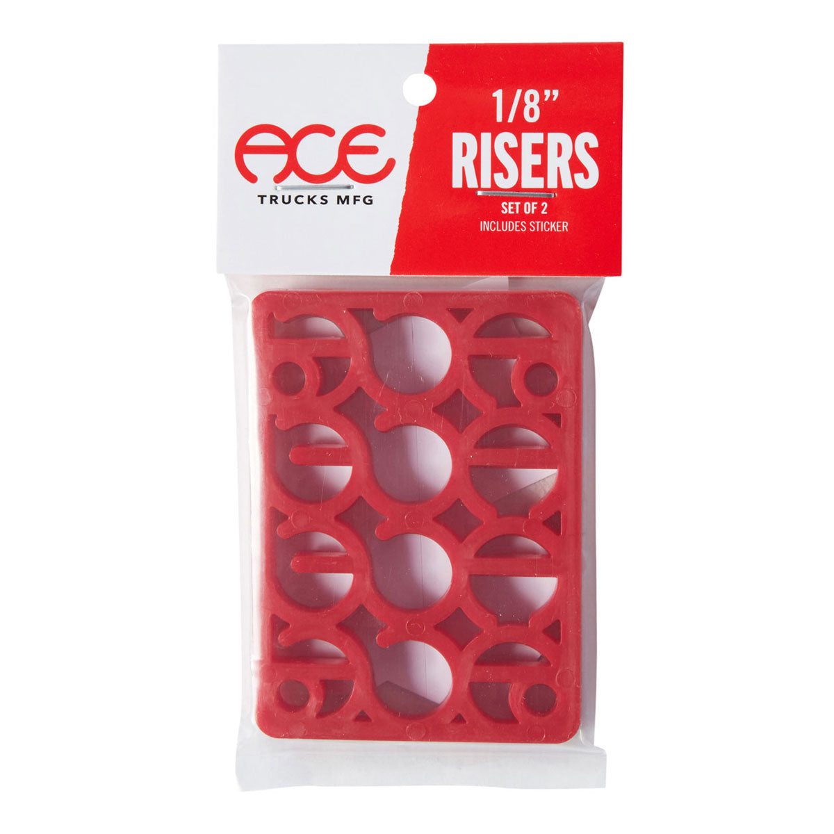 Ace Shims Risers - Red - 1/8"