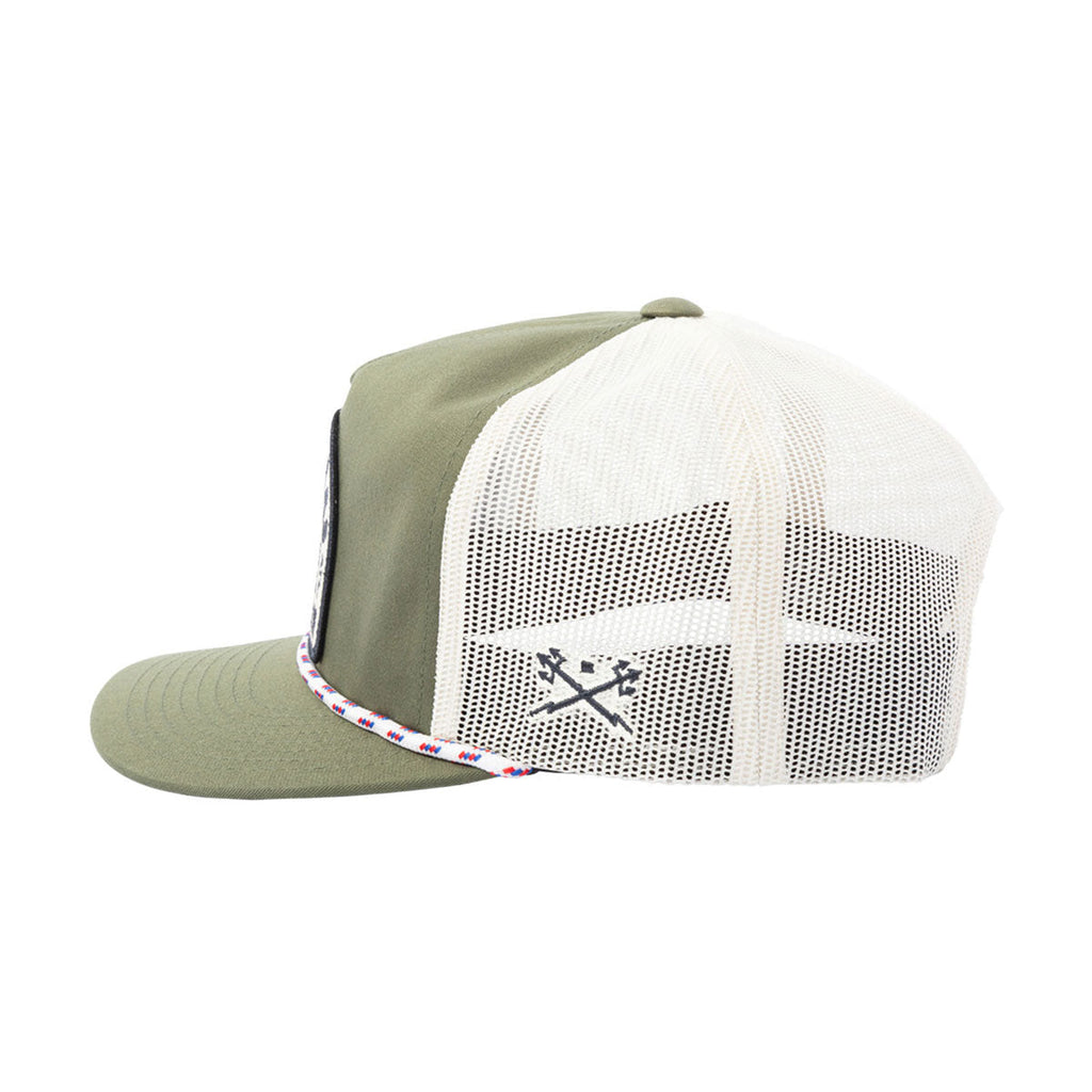 Dark Seas Enfield Hat - Green/White