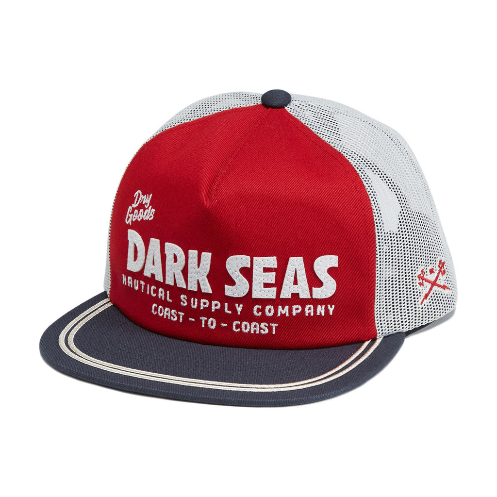 Dark Seas Newport Hat - Red/Blue
