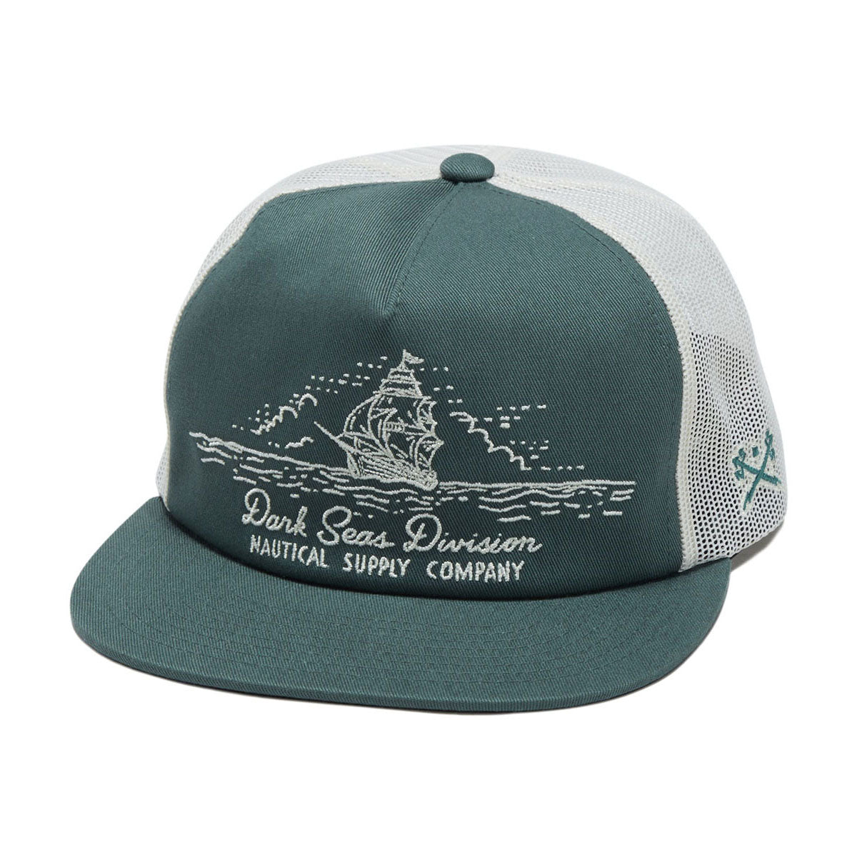 Dark Seas Tall Ship Hat - Green/White 2026