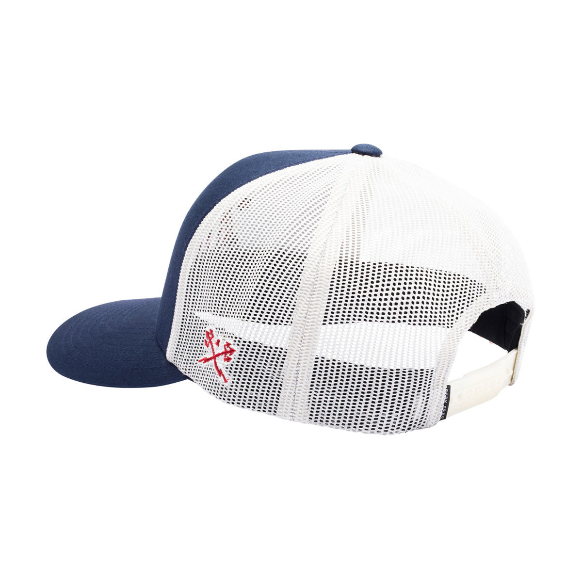 Dark Seas Patriot Trucker Hat - Navy/White