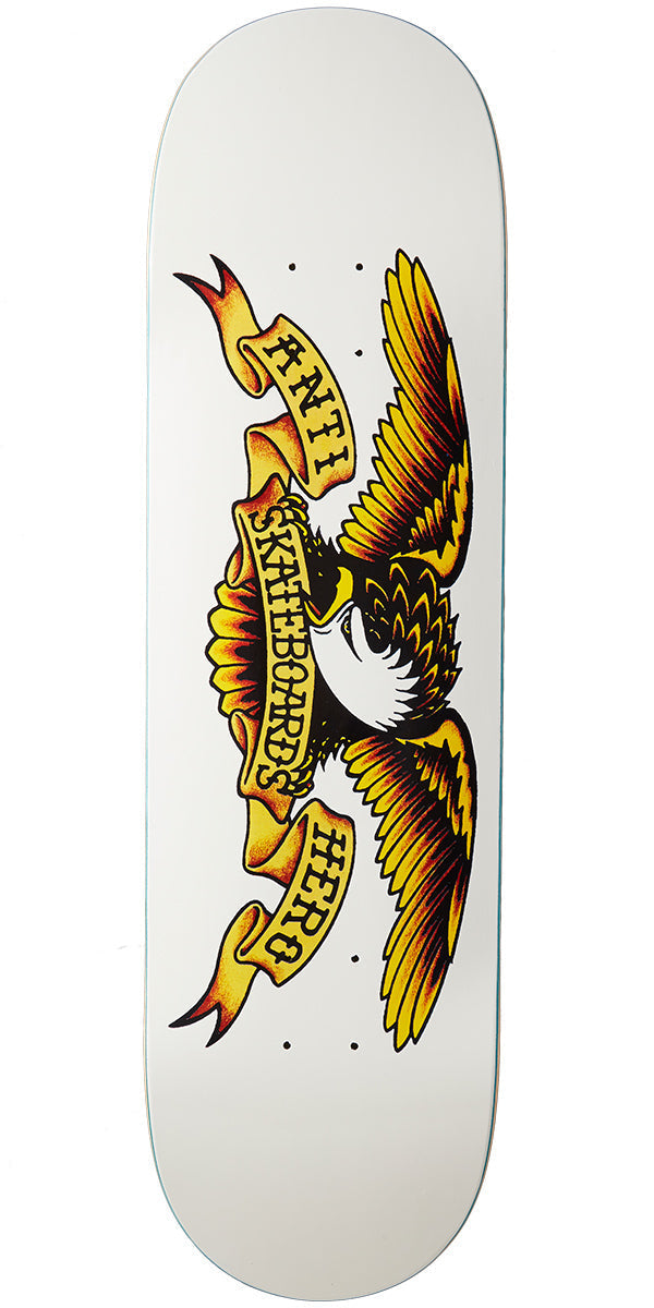 Anti-Hero Classic Eagle Skateboard Deck - White - 8.75"