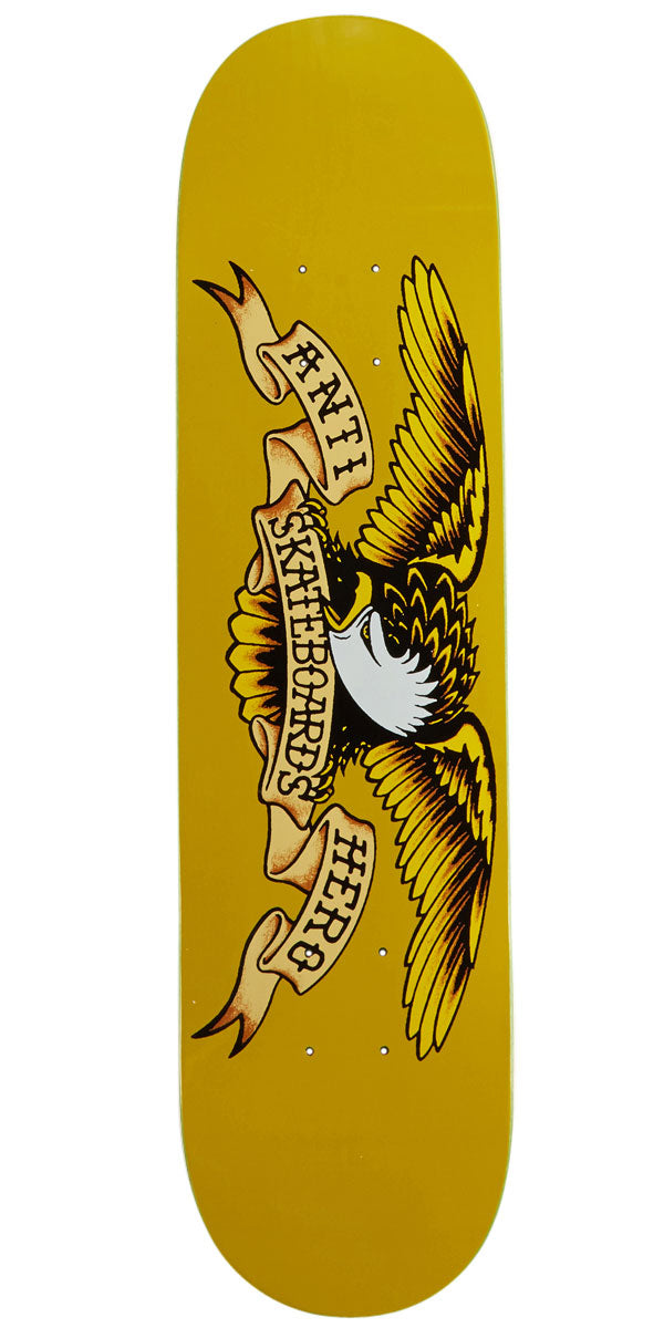 Anti-Hero Classic Eagle Mini Skateboard Deck - Yellow - 7.30"