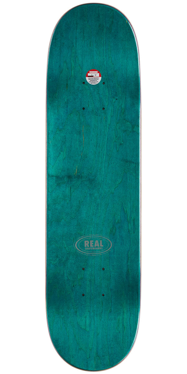 Real Team Classic Oval Skateboard Deck - Grey - 7.75"