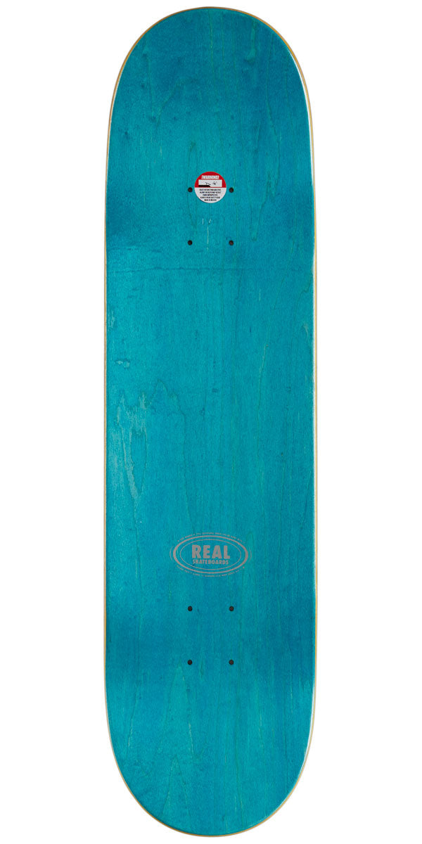 Real Team Classic Oval Skateboard Deck - Black - 8.25"