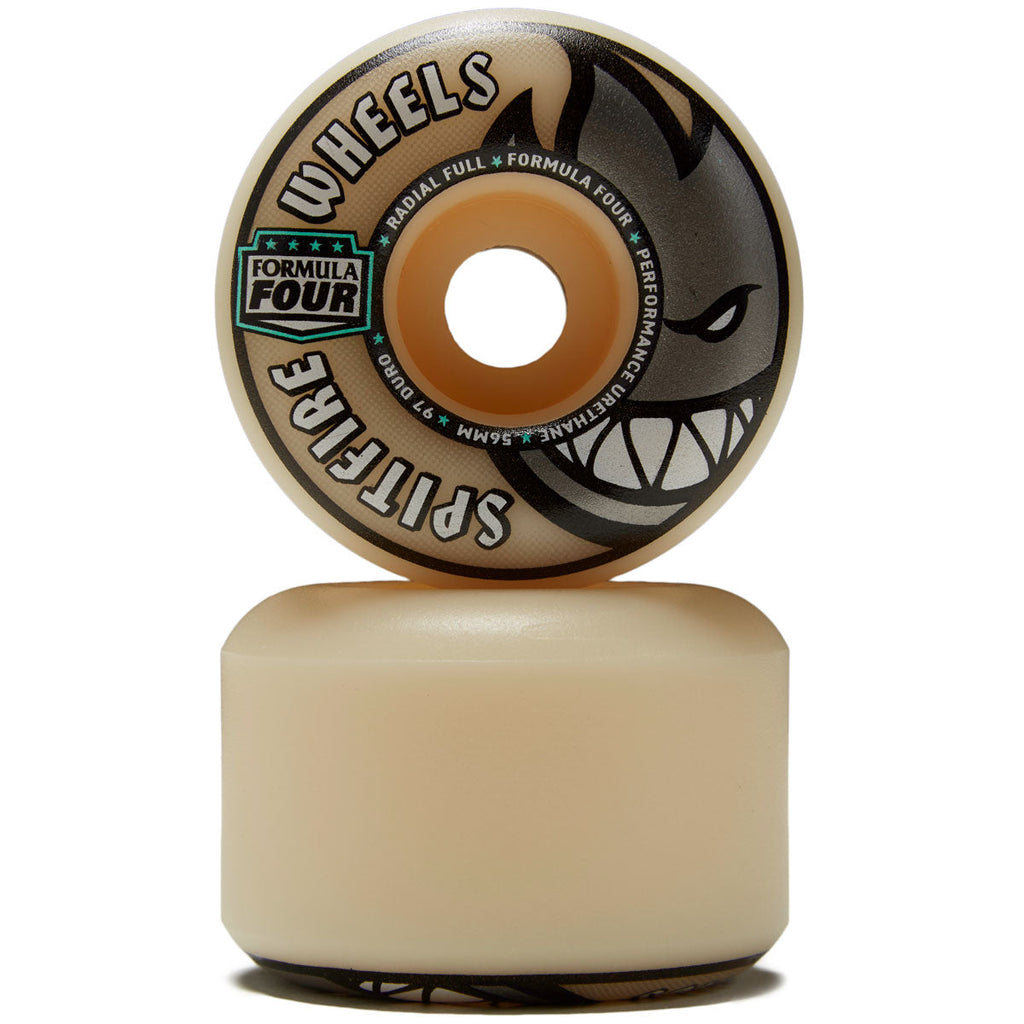 Spitfire F4 97 Radial Full Skateboard Wheels - Natural - 56mm