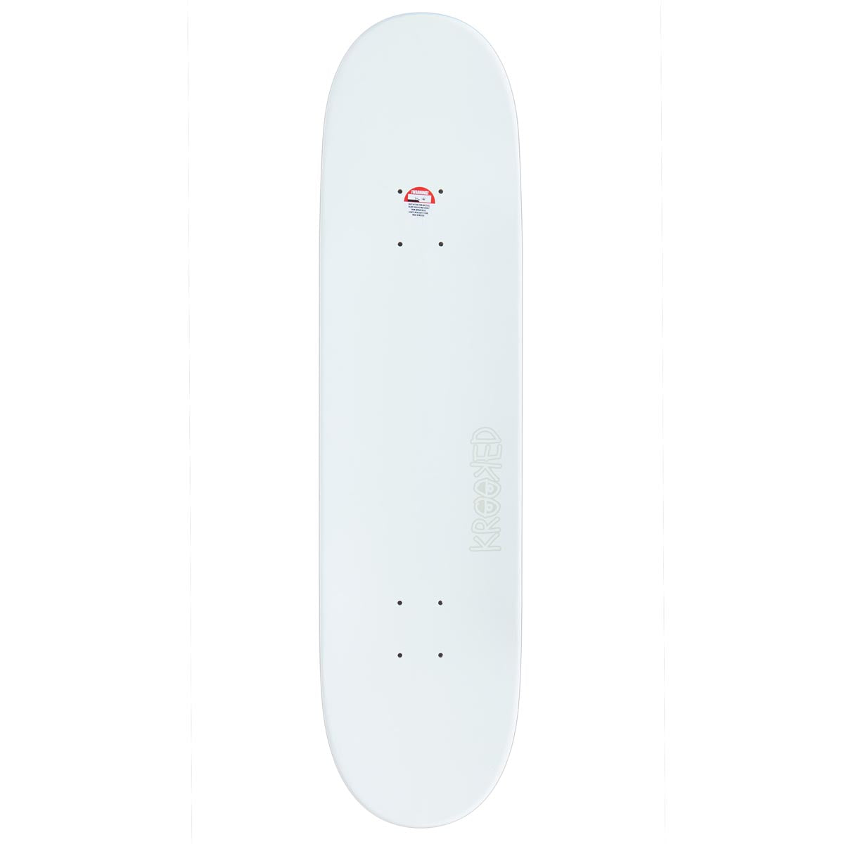 Krooked Eyes Skateboard Complete - White - 8.06"