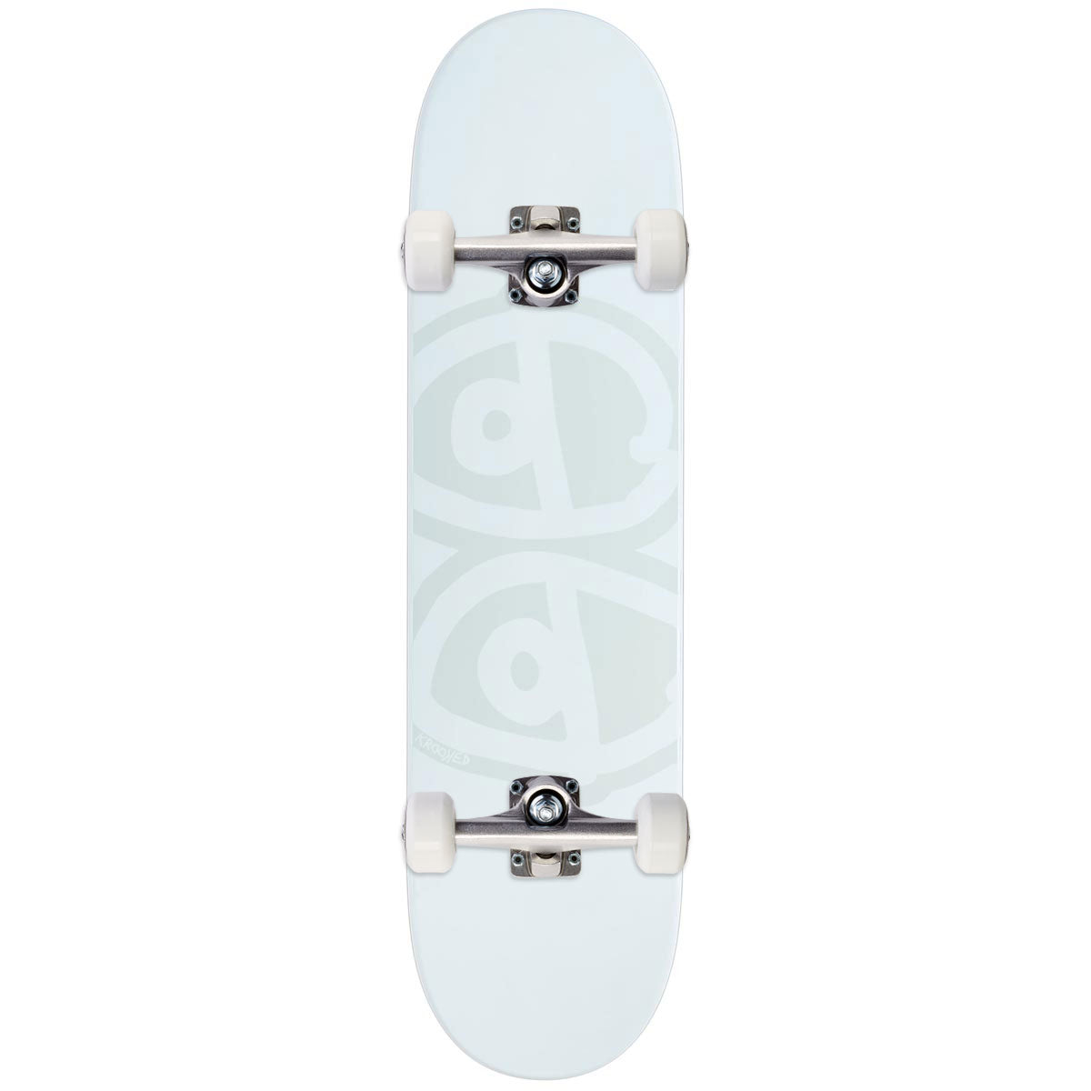 Krooked Eyes Skateboard Complete - White - 8.06"