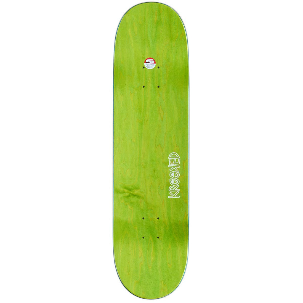 Krooked Eyes Skateboard Deck - Orange - 8.25"
