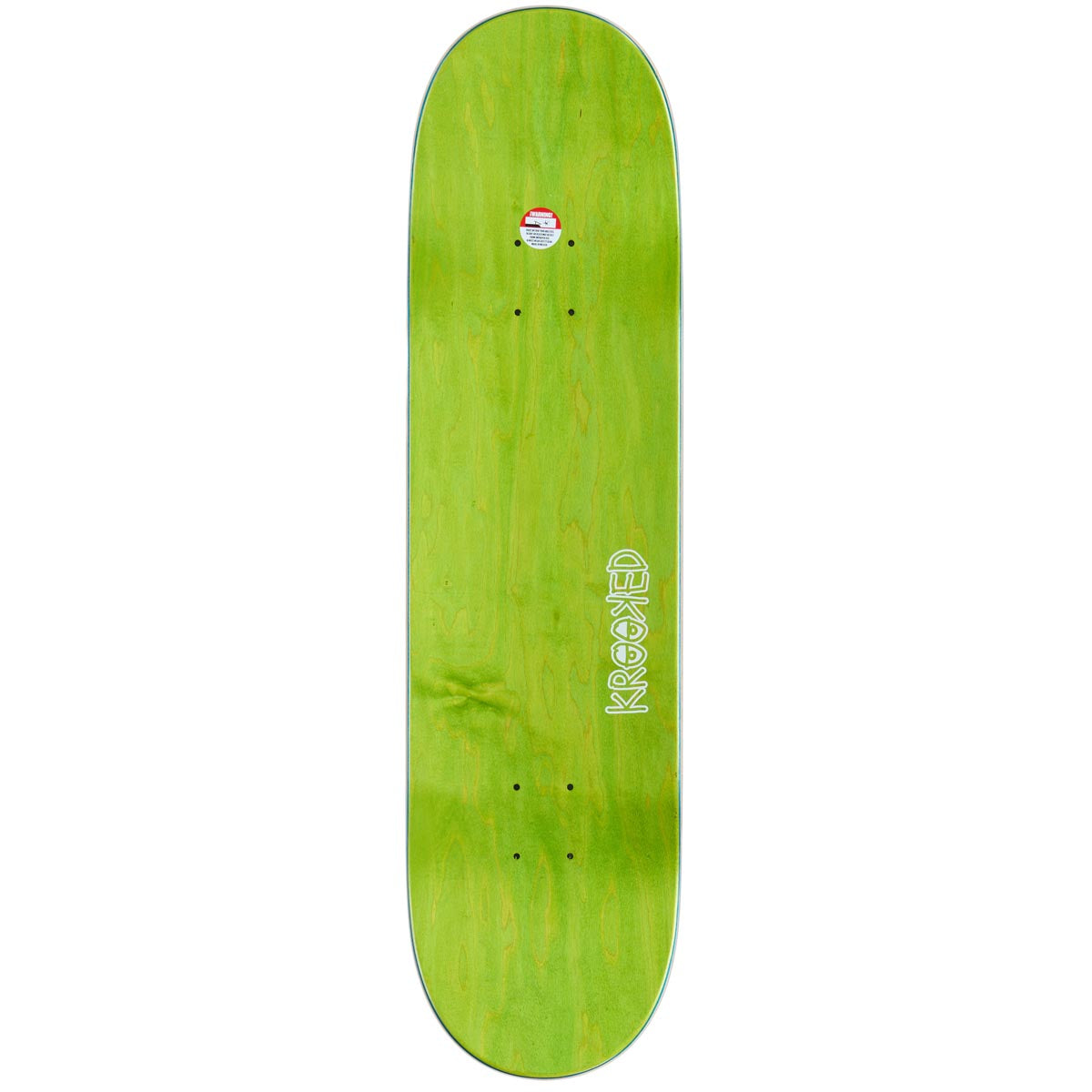 Krooked Eyes Skateboard Deck - Orange - 8.25"