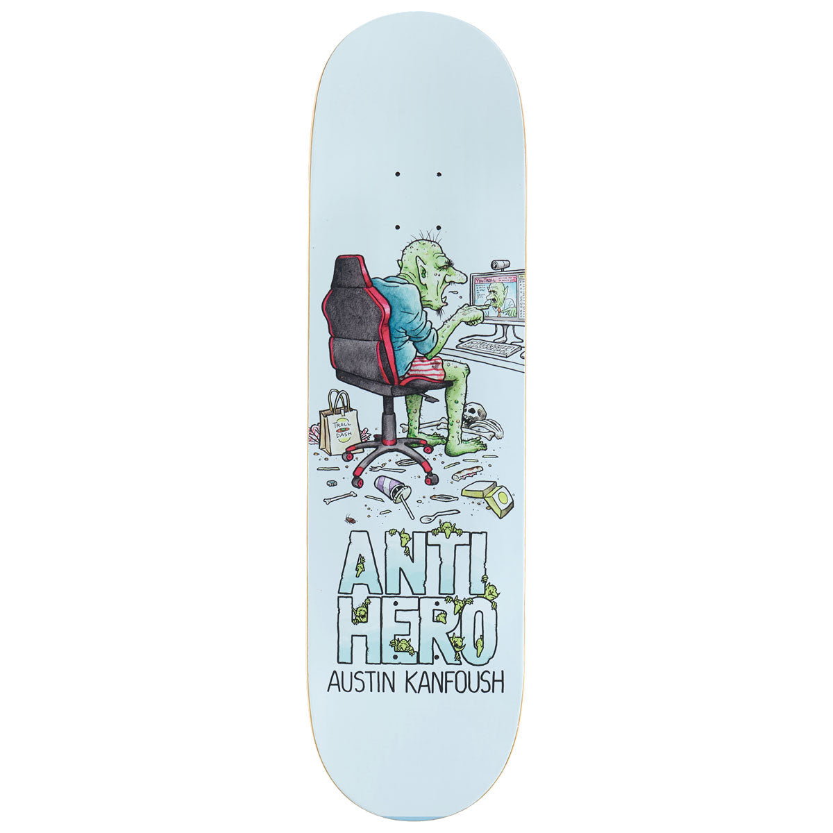 Anti-Hero Kanfoush Trolls Skateboard Deck - 8.62"