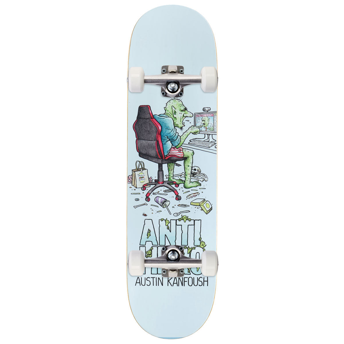 Anti-Hero Kanfoush Trolls Skateboard Complete - 8.62"