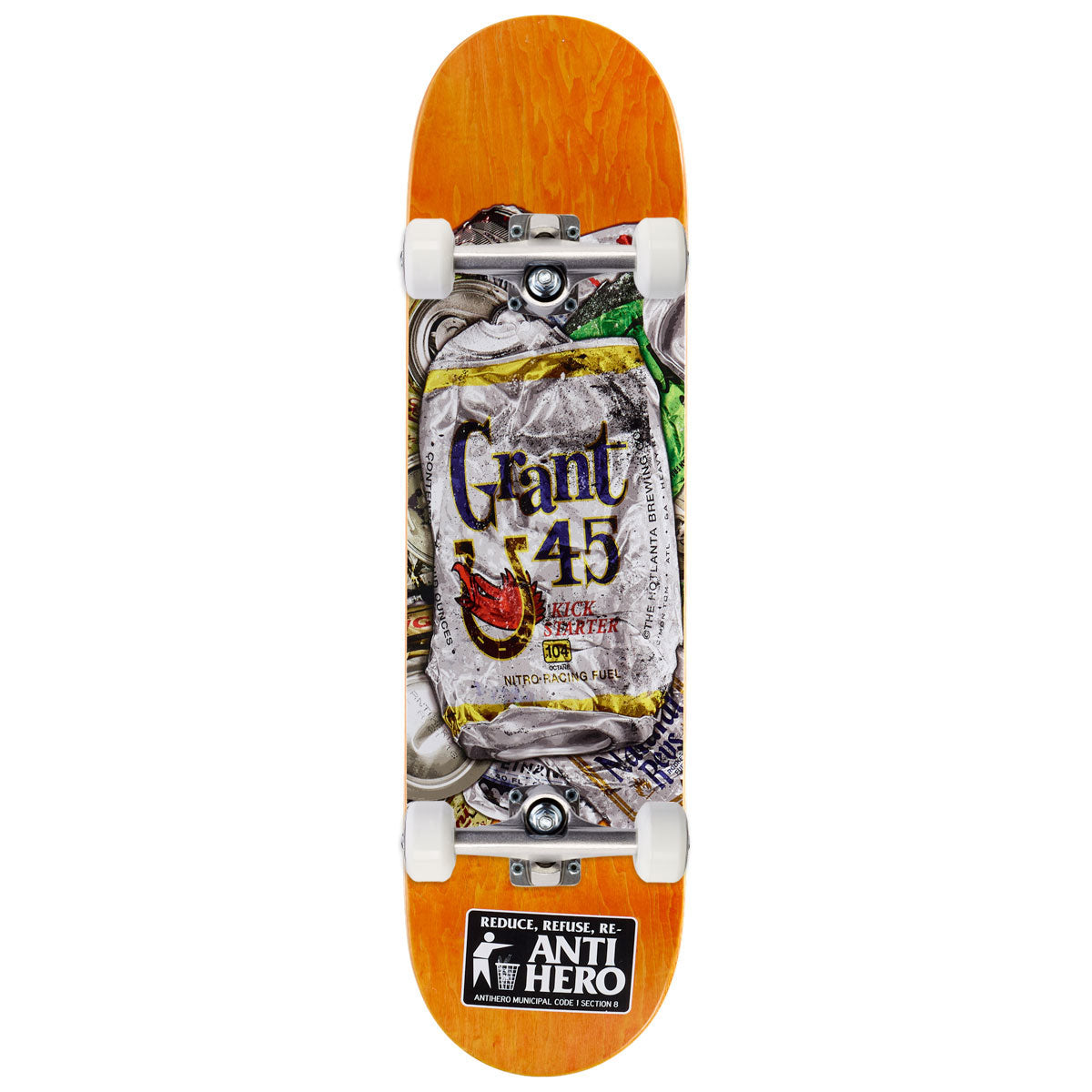 Anti-Hero Grant Refuse Skateboard Complete - 8.40"