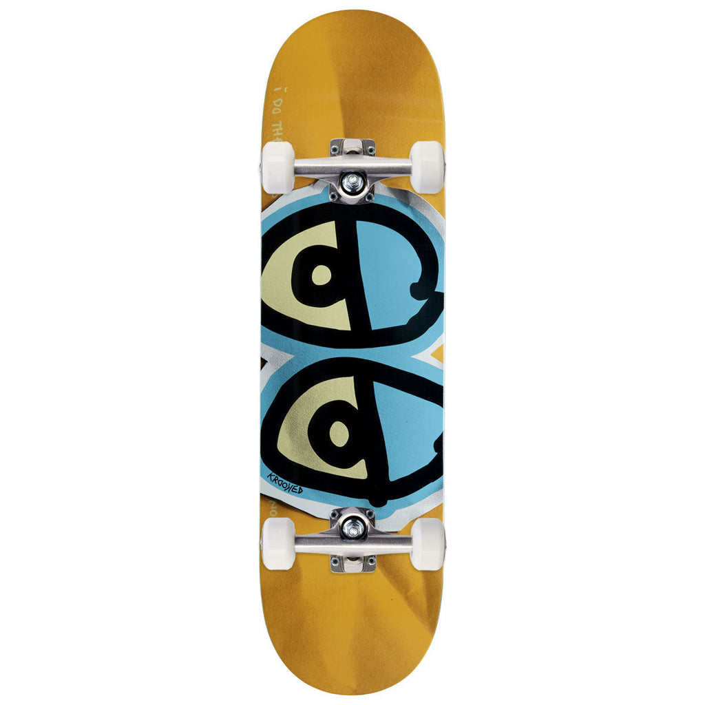 Krooked DBX Eyes Skateboard Complete - Blue - 8.38"