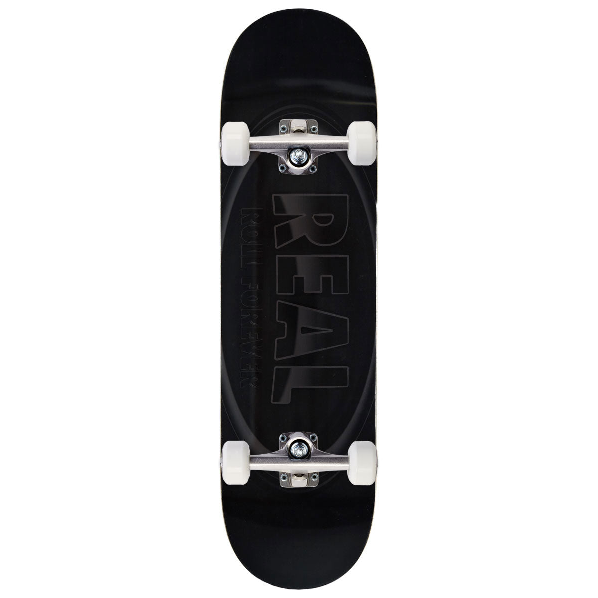 Real DBX Oval Skateboard Complete - Silver Foil - 8.50"