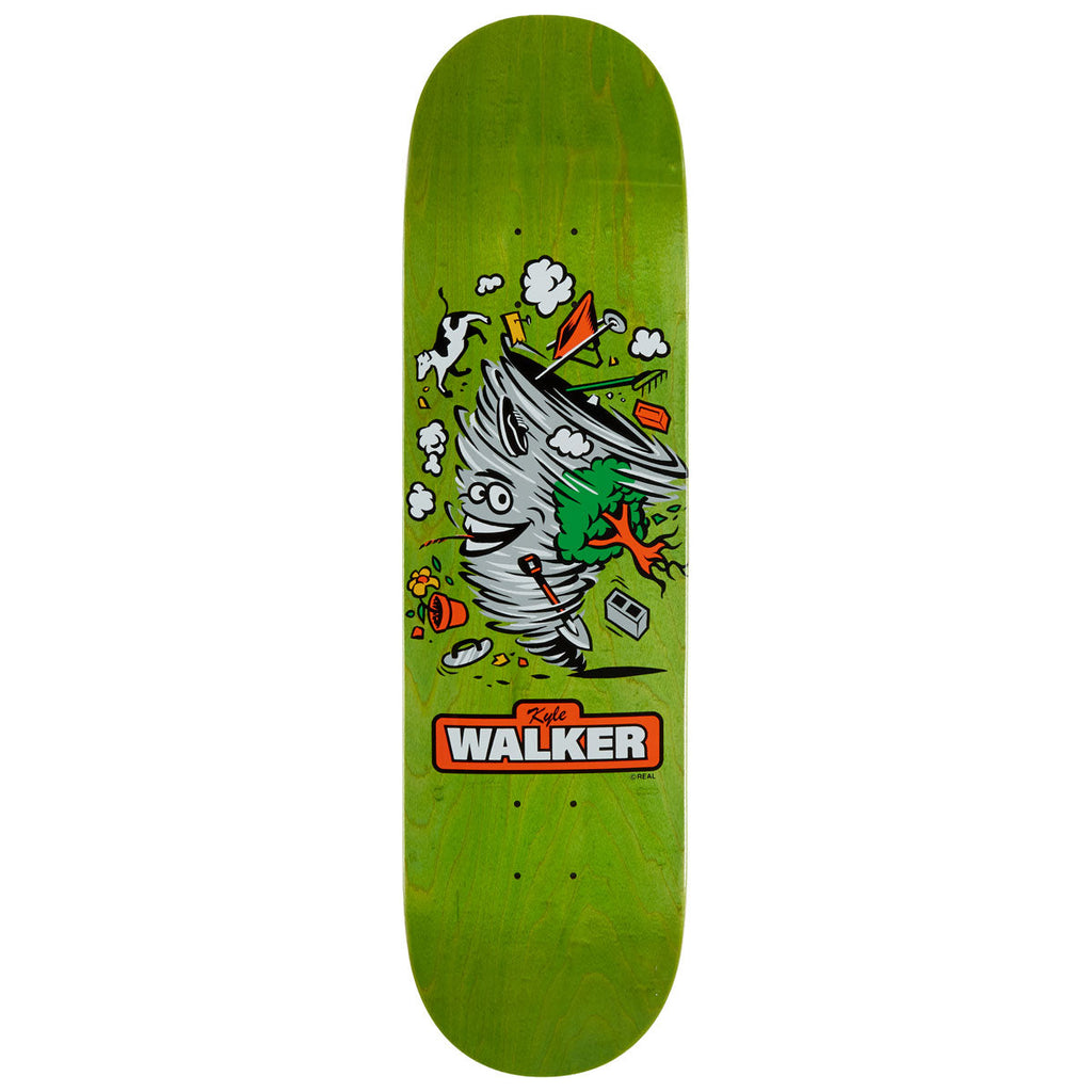 Real Kyle Mascot Easy Rider Skateboard Deck - Green - 8.25"
