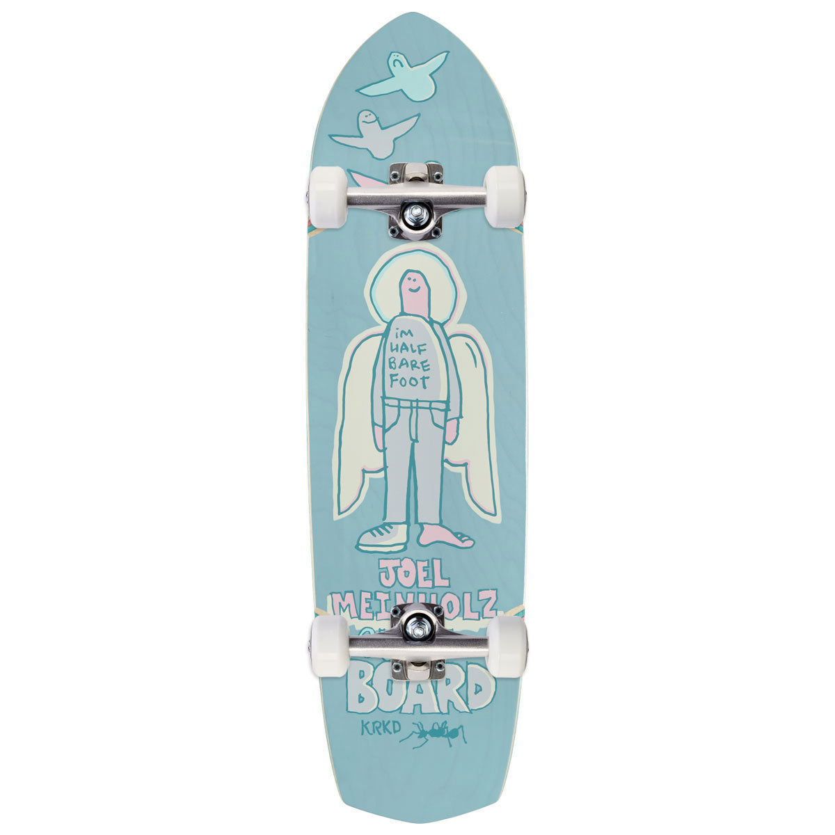Krooked Joel Meinholz Guest Pro Zig Zagger Skateboard Complete - Light Blue - 8.62"