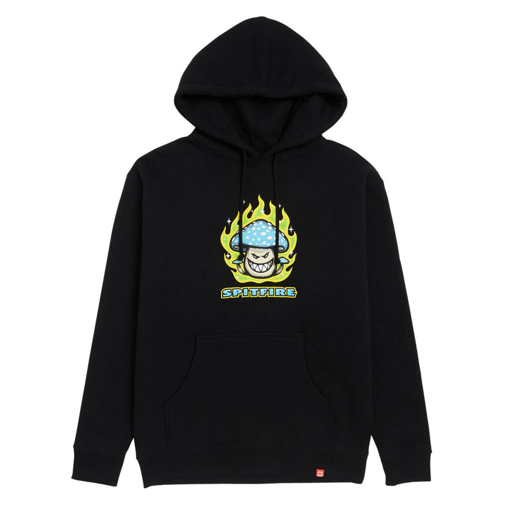 Spitfire Mushroom Bighead Hoodie - Black/Multi Color