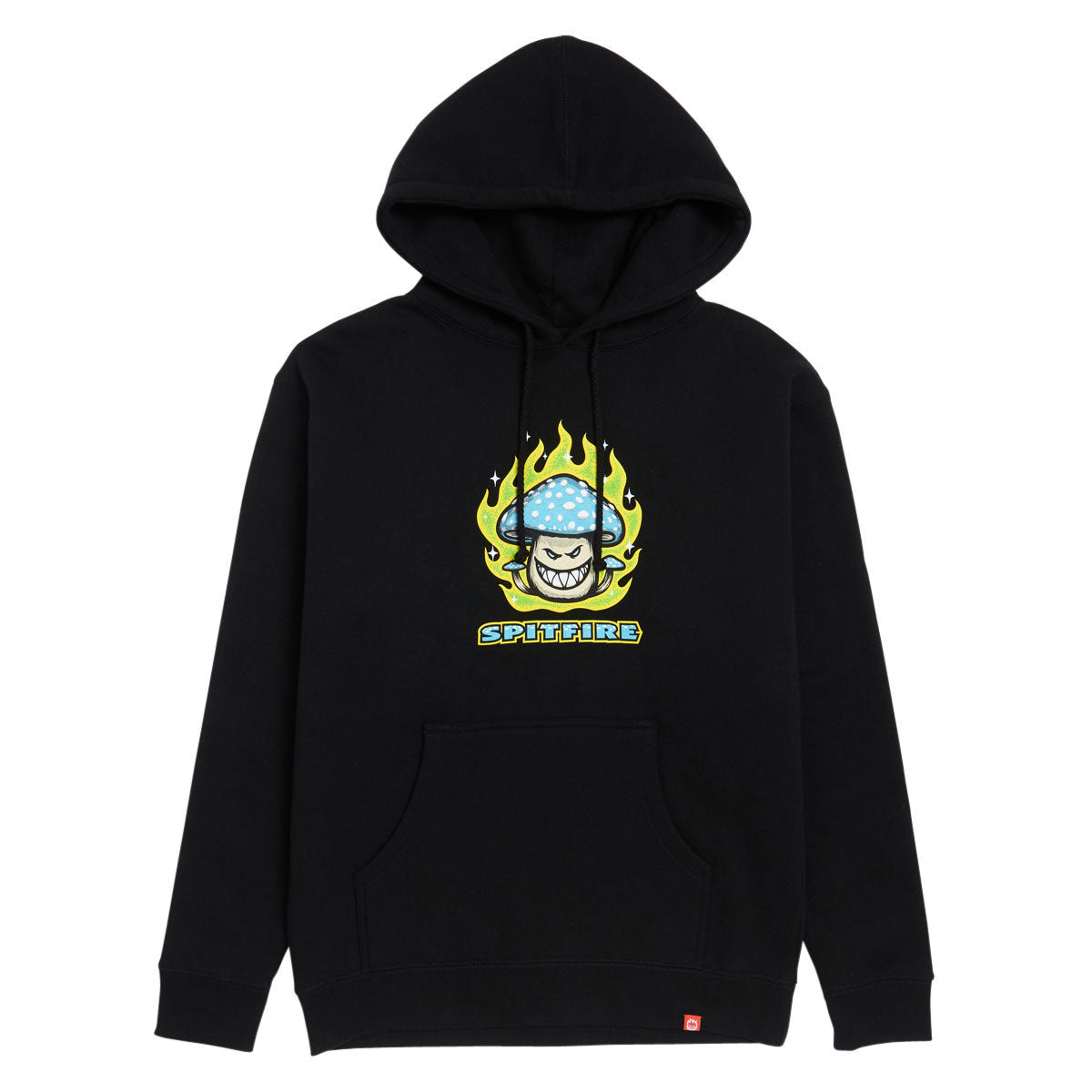 Spitfire Mushroom Bighead Hoodie - Black/Multi Color