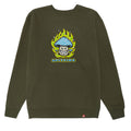 Spitfire Mushroom Bighead Sweatshirt - Army/Multi Color