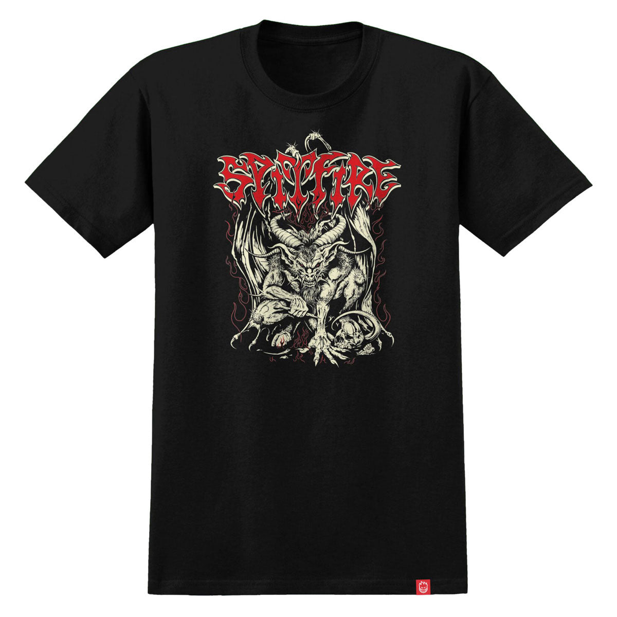 Spitfire Demon T-Shirt - Black/Multi Color
