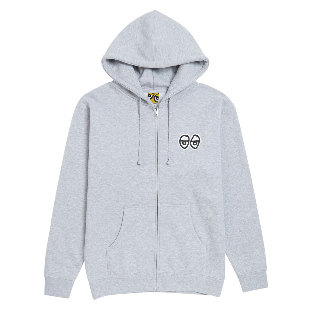 Krooked New Tricks Zip Hoodie - Grey Heather/Black/White