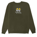 Krooked Two Eyes Fill Sweatshirt - Army/Multi Color