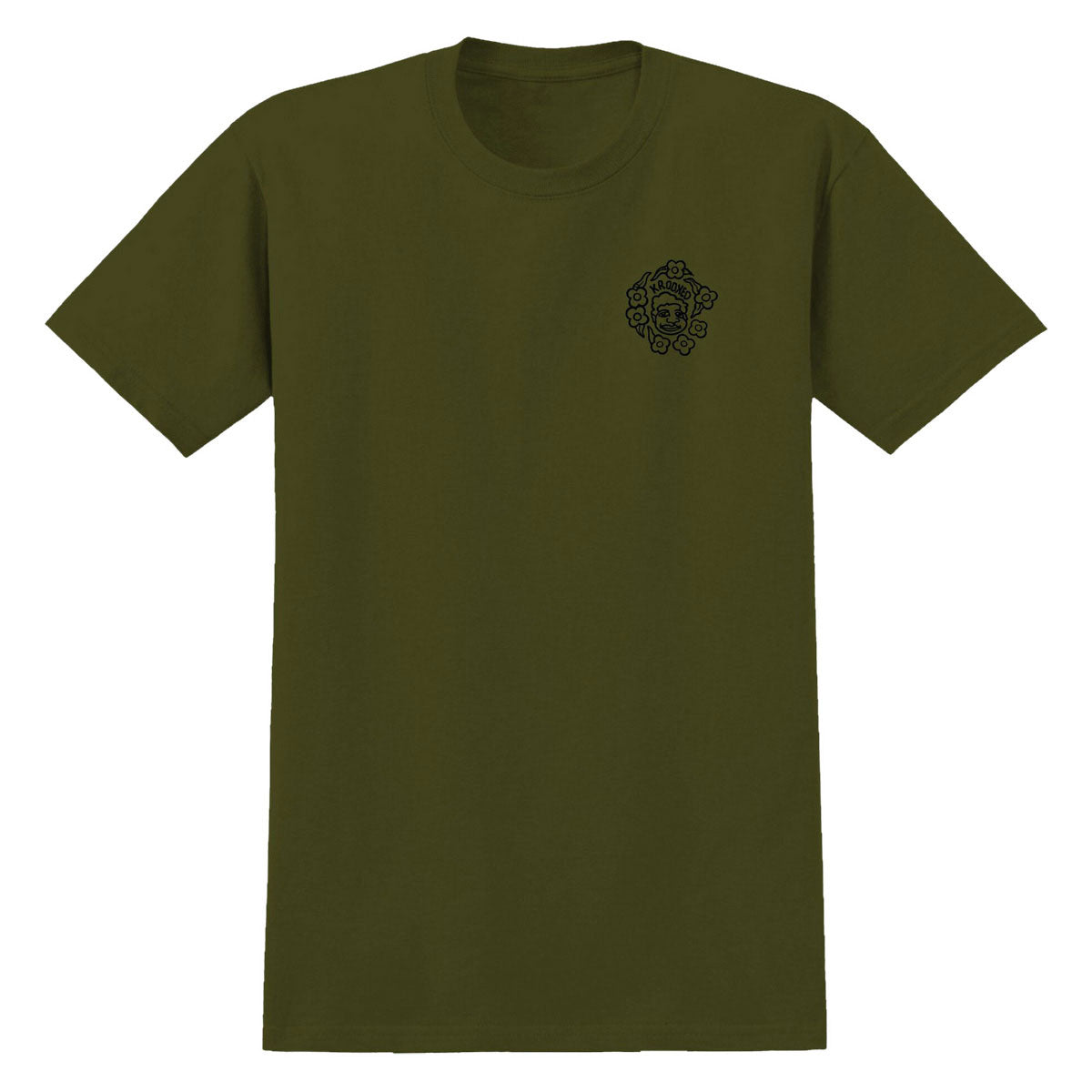 Krooked MG T-Shirt - Military Green/Black/Multi Color