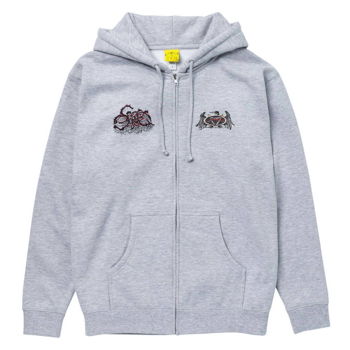 There x Sneakdiss Zip Hoodie - Grey Heather/Multi Color