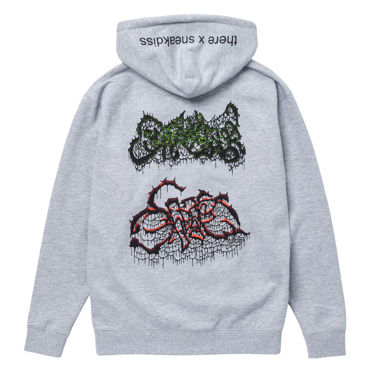 There x Sneakdiss Zip Hoodie - Grey Heather/Multi Color
