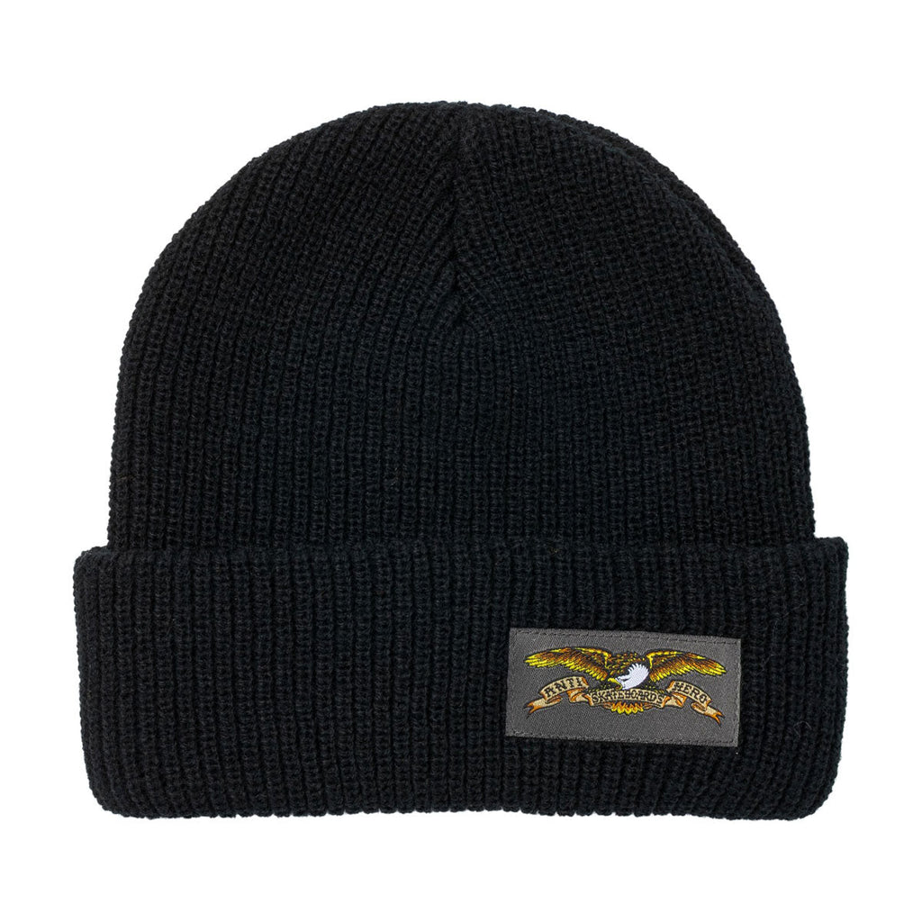 Anti-Hero Full Eagle Label Beanie - Black/Grey