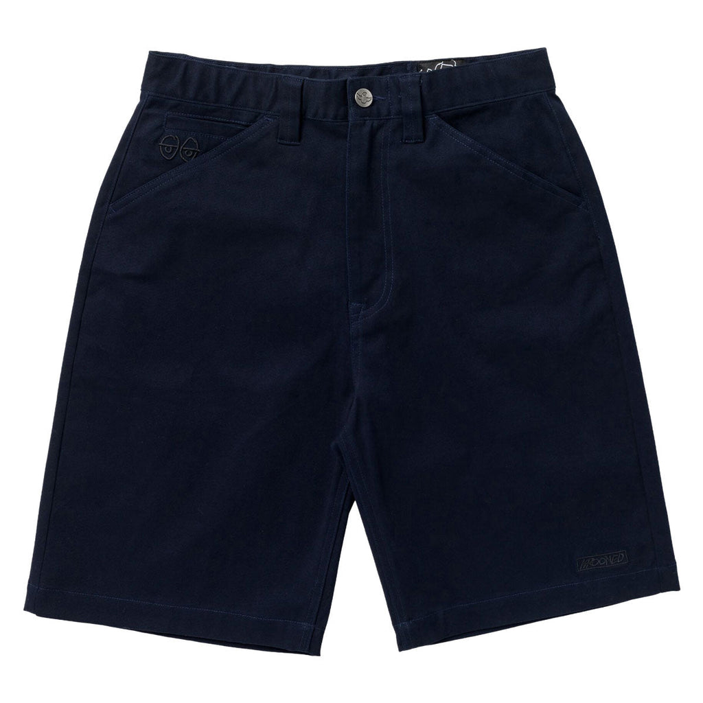 Krooked Eyes Twill Shorts - Navy