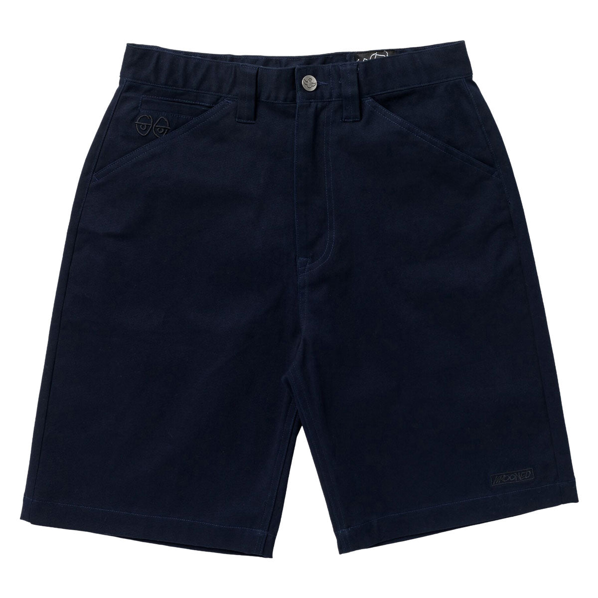 Krooked Eyes Twill Shorts - Navy