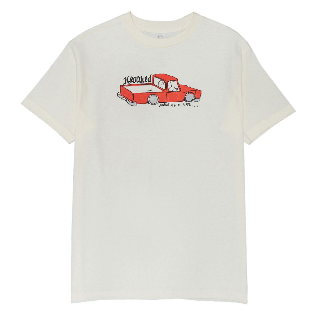 Krooked Double Ok T-Shirt - Cream/Multi Color