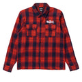 There Sally Long Sleeve Flannel Shirt - Red Plaid