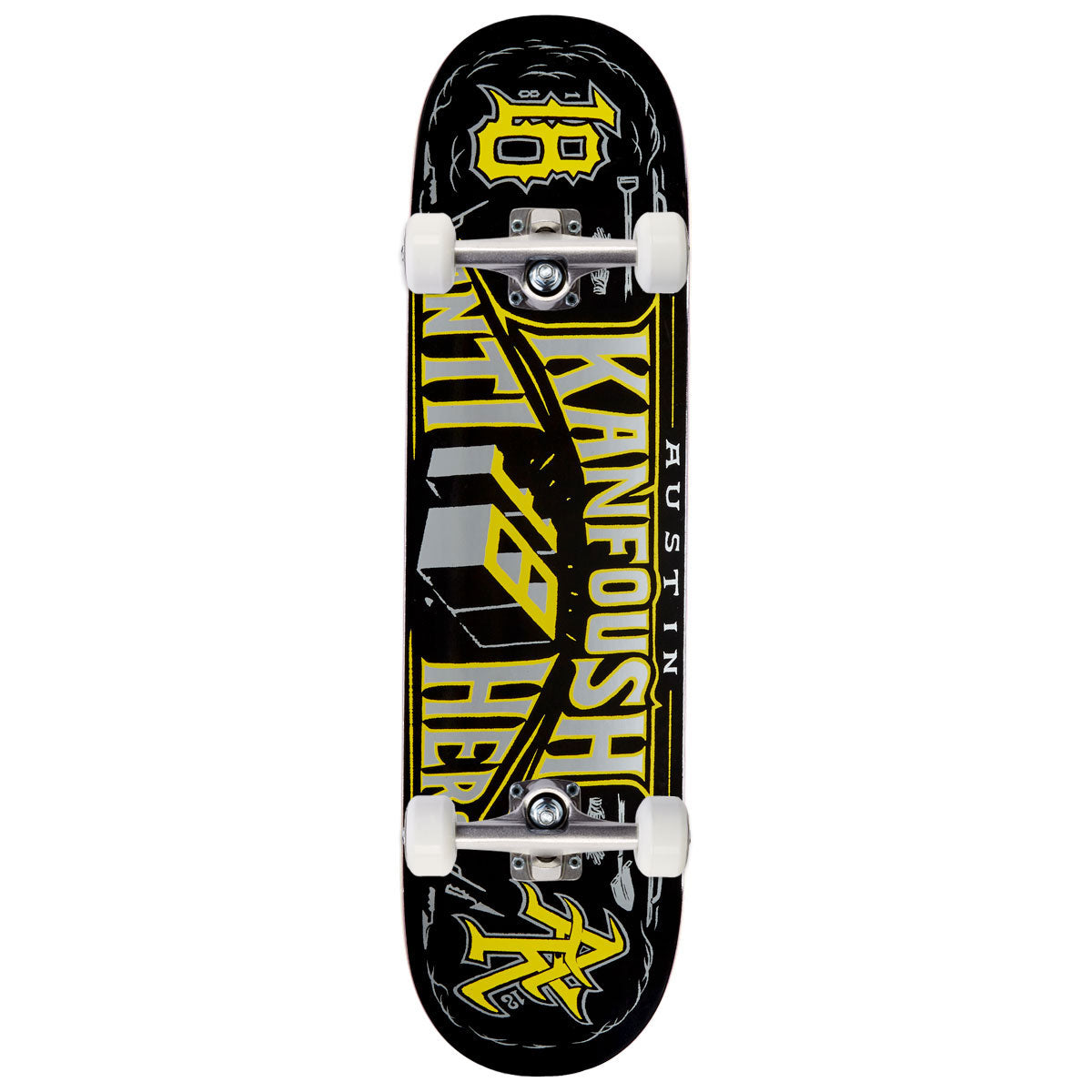 Anti-Hero Kanfoush Customs Skateboard Complete - Black - 8.25"