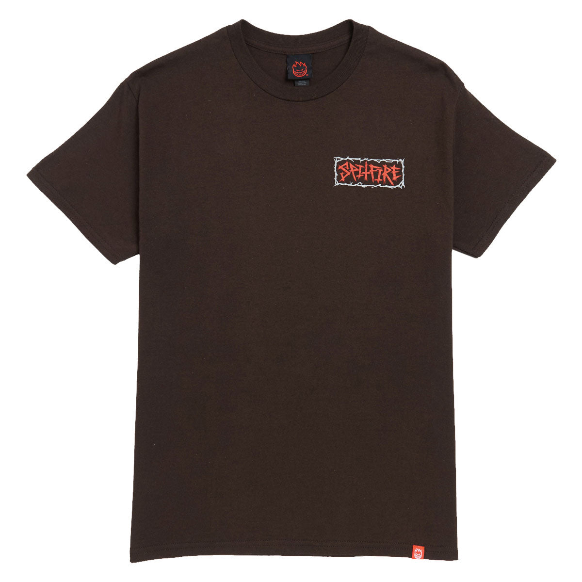 Spitfire Gas Mask T-Shirt - Dark Chocolate/Multi Color