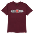 Spitfire Old E Drop Bighead T-Shirt - Burgundy/Red/Black/White
