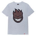 Spitfire Bighead Fill T-Shirt - Heather Grey/Dark Red/Black/White