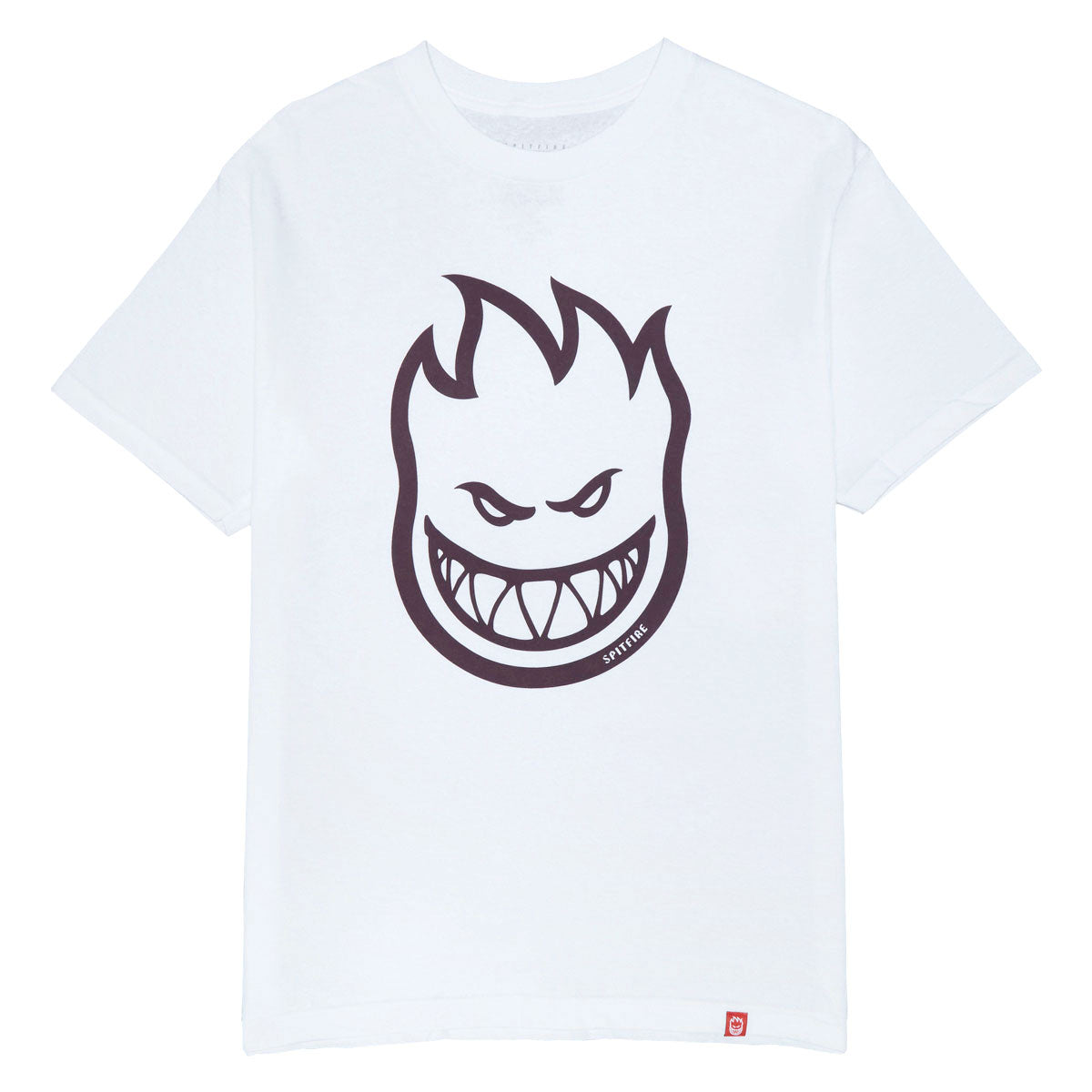 Spitfire Bighead T-Shirt - White/Dark Red