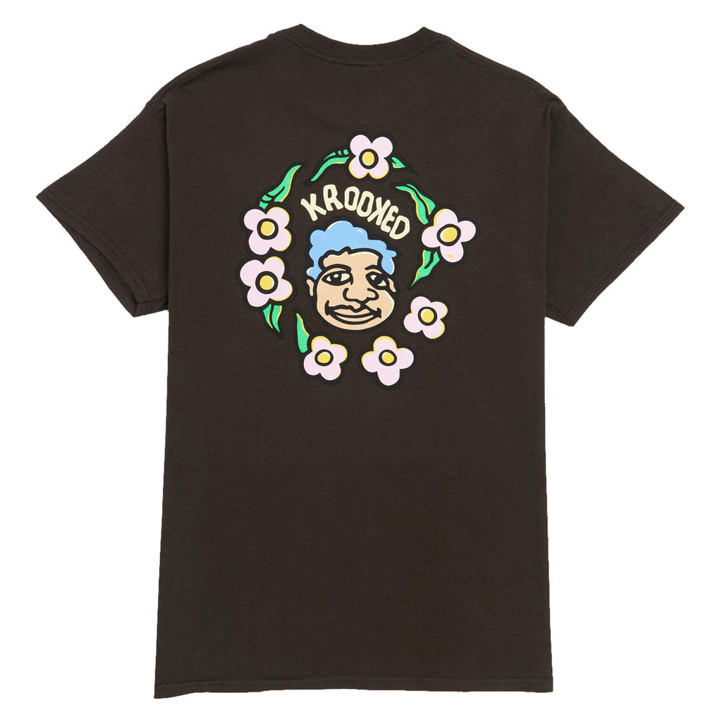 Krooked MG T-Shirt - Dark Chocolate/Cream/Multi Color