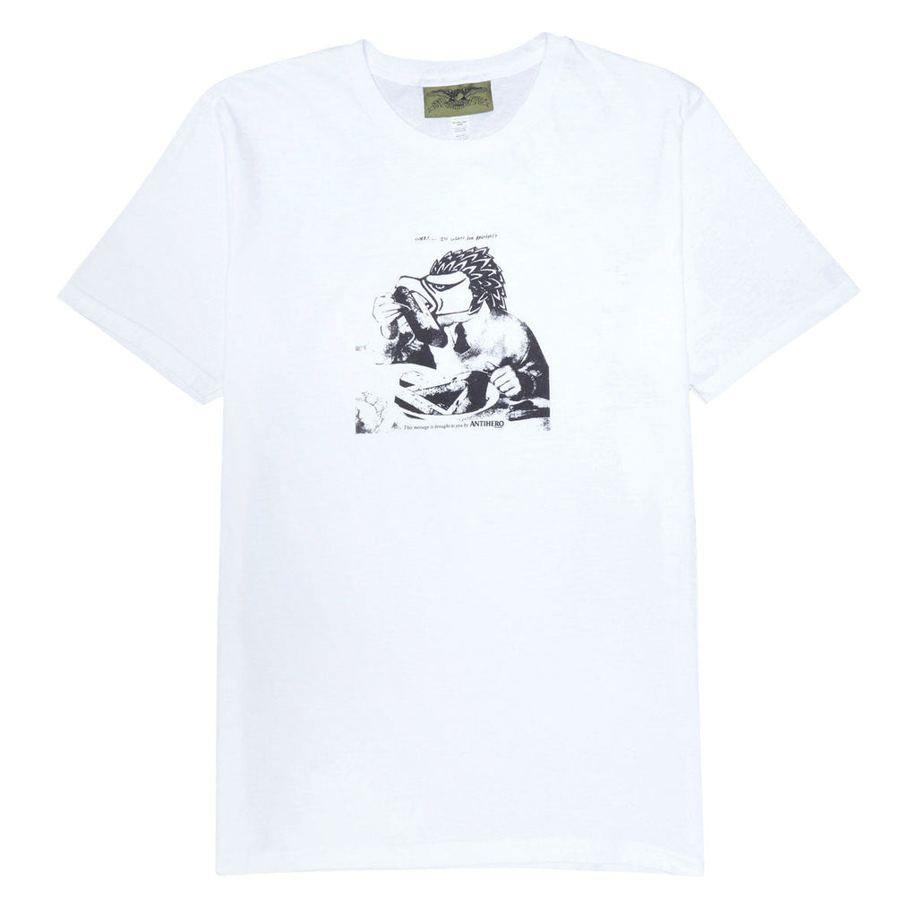 Anti-Hero Tasty Curbs T-Shirt - White/Black Tonal