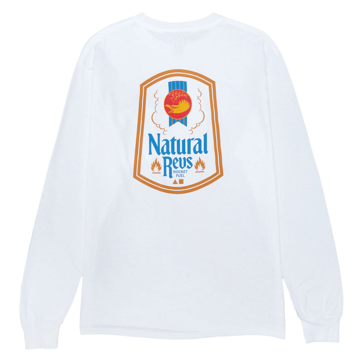 Anti-Hero Natty Revs Long Sleeve Pocket T-Shirt - White/Multi Color