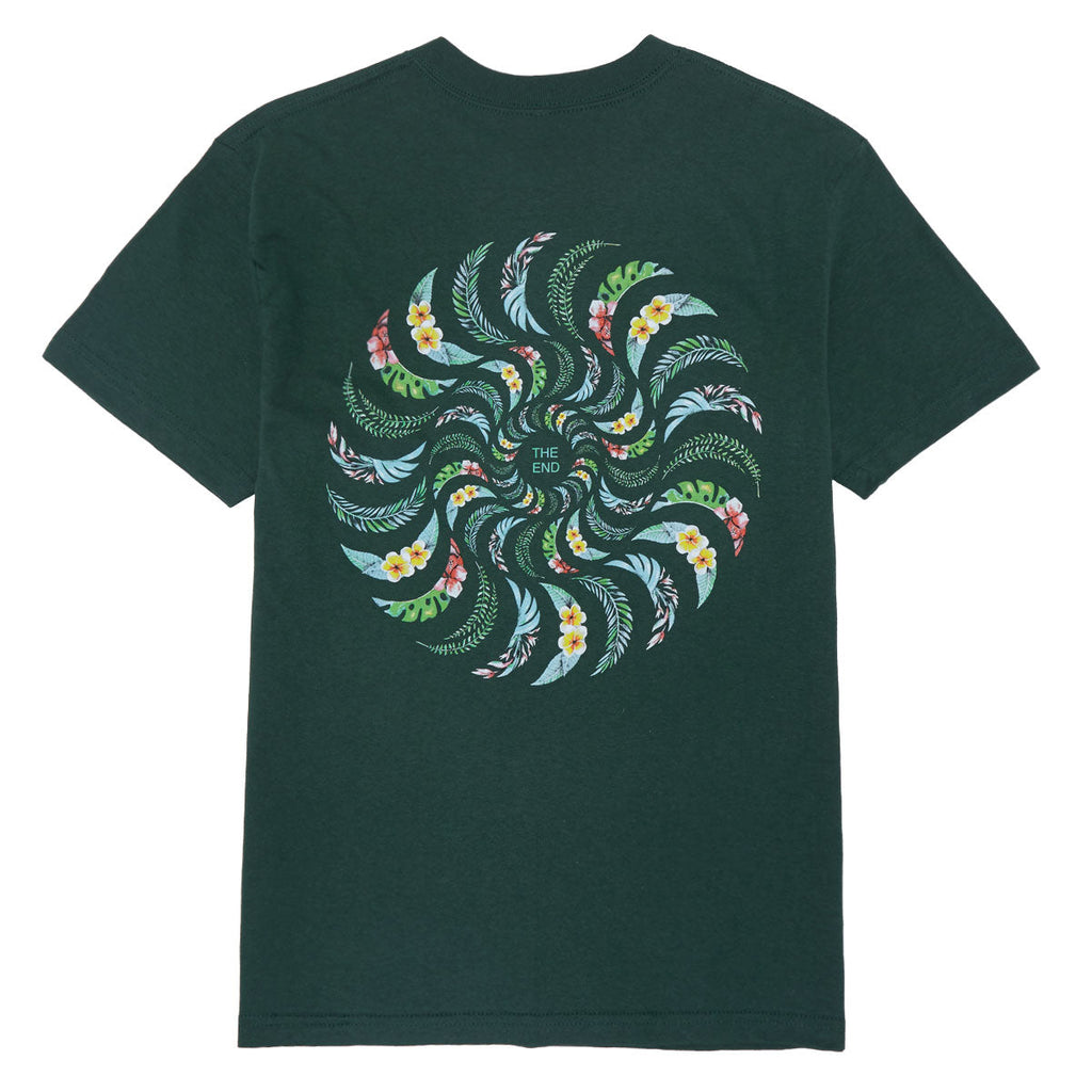 Spitfire Floral Classic Swirl T-Shirt - Forest