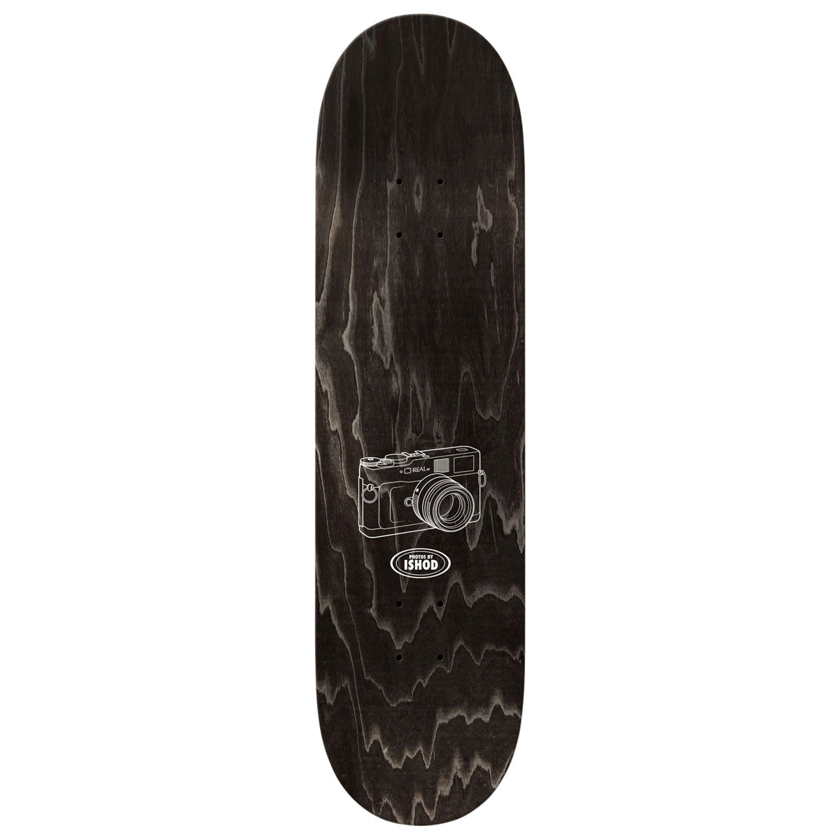 Real Ishod Photos Twin Tail Slick Skateboard Deck - Black - 8.30"