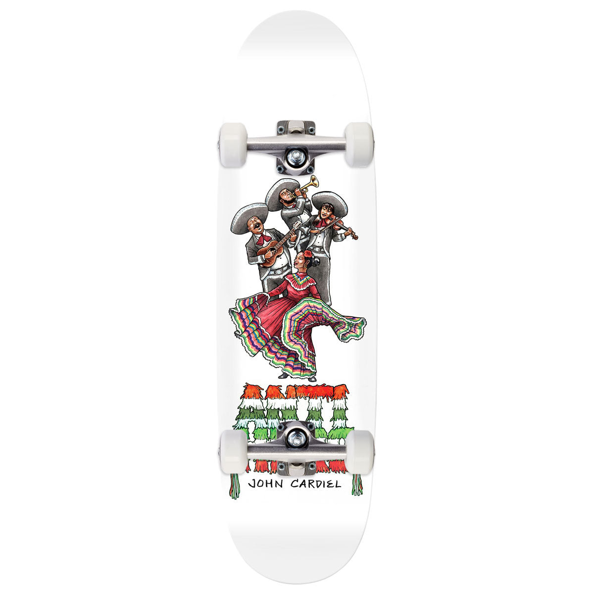 Anti-Hero Cardiel Liberdad Skateboard Complete - White - 9.18"