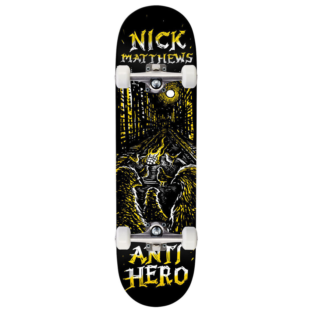 Anti-Hero Matthews Fireside Skateboard Complete - Black - 8.50"