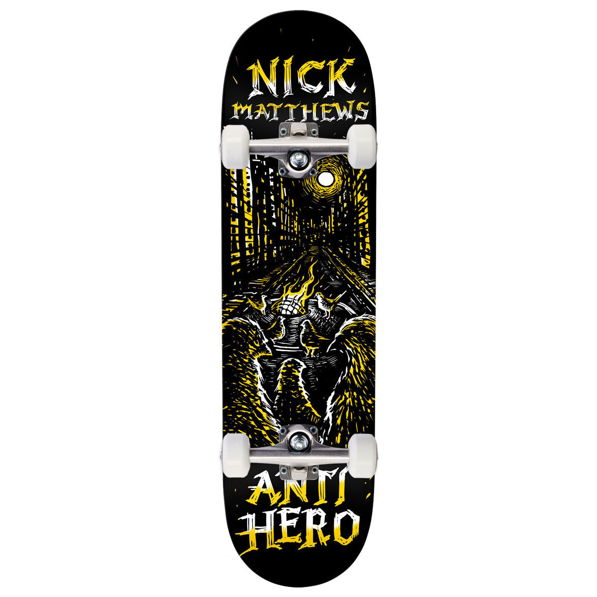 Anti-Hero Matthews Fireside Skateboard Complete - Black - 8.50"