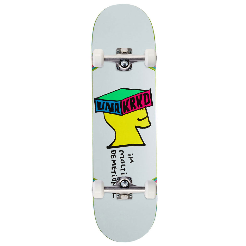 Krooked Una Molti Dementional Skateboard Complete - White - 8.28"